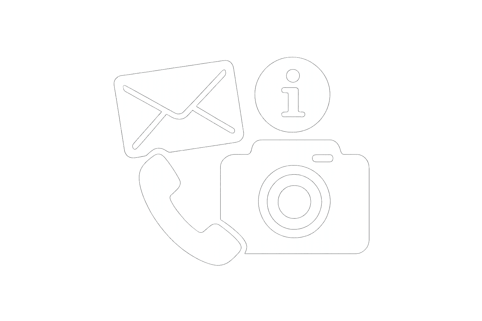 Ícone Contato e Mídia